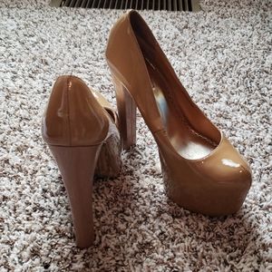 bebe platform heel 7